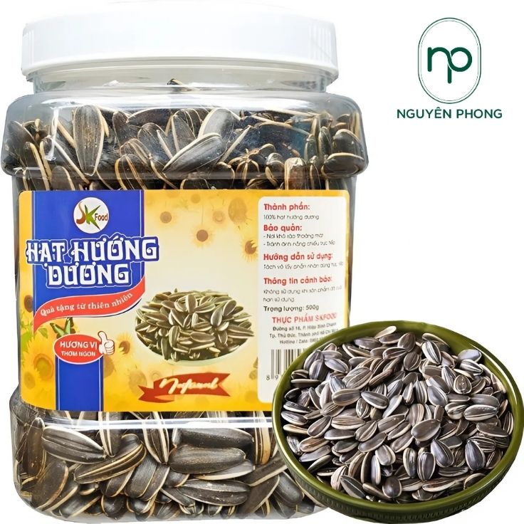 Mẫu tem nhãn hạt hướng dương phổ biến